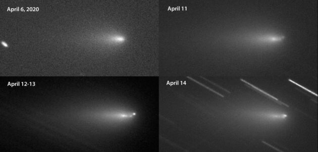 Comet Y4 ATLAS fragments 