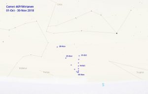 Comet 46P Finder Chart