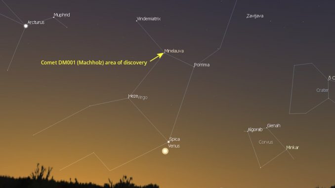 Comet Machholz (DM001) Discovery