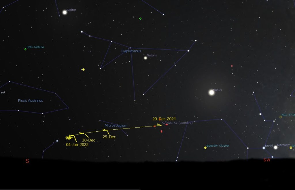 Comet C/2021 Leonard - December 2021-January 2022